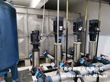 生活泵房内维修CDL不锈钢多级离心泵，换轴承、机械密封等工作