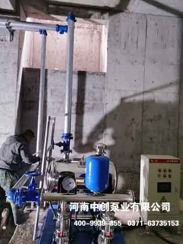 河南省开封市安装智能无负压（叠压）变频给水设备、连接设备进出口管路