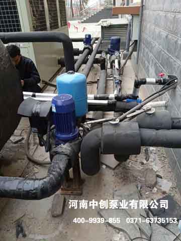 河南省郑州市铁道中等职业学院调试单泵变频给水设备