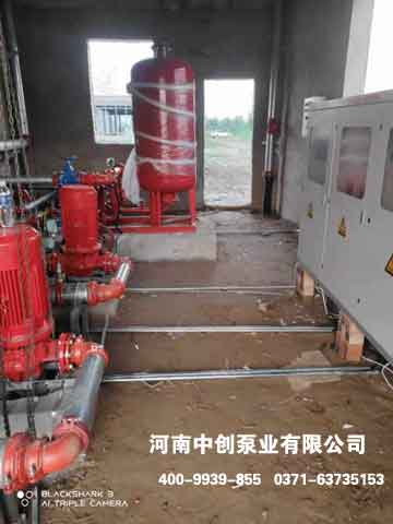 河南省濮阳县智慧产业园项目安装消防泵房、设备之间管路连接；